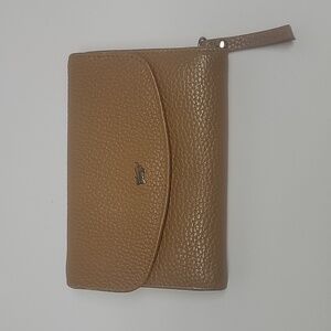 Vintage Braun Buffel Wallet brown leather tri fold